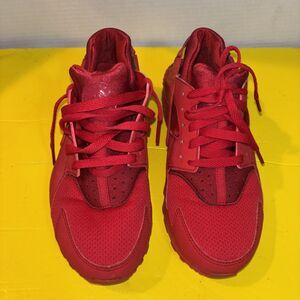 Nike Air Huarache Run (GS) Boy's Size 6.5 Y Running Shoes Triple Red